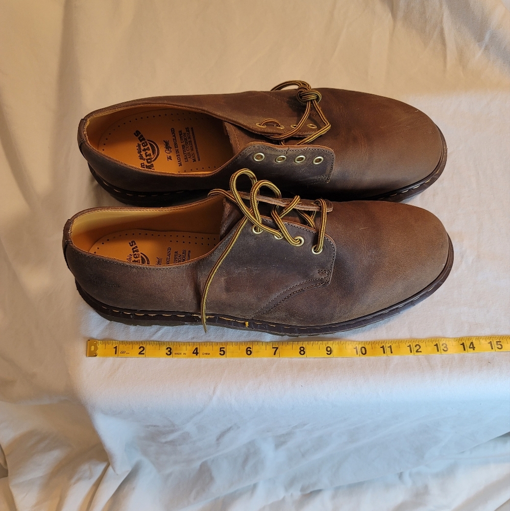 Dr. Martens Brown Leather Men's Shoes